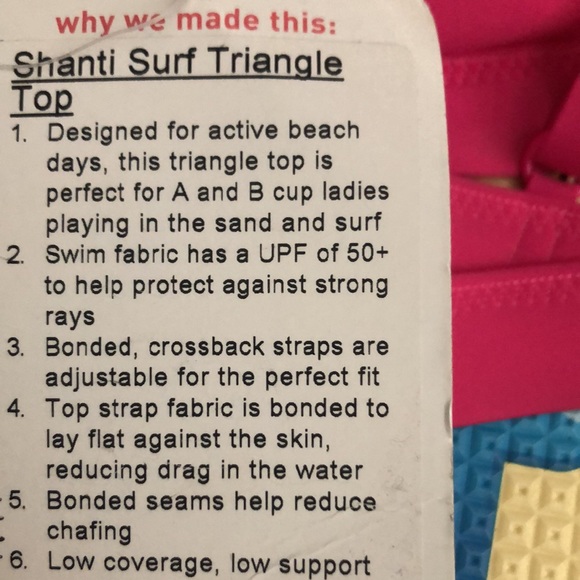 NWT Lululemon Shanti Surf Triangle Top, Sz 6, Regal Plum - Picture 5 of 5